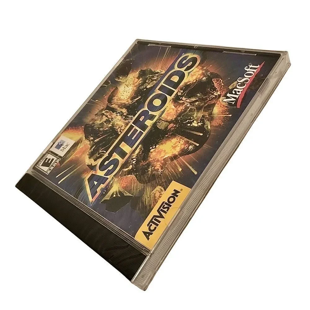 ACTIVISION 𝅺Macsoft Asteroids CD Game Arcade Adventure Power Macintosh Sealed